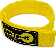 Hook and Loop Strap 12″ Yellow Wrap-It Storage for Boat Rope, Hose, Cable & more