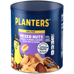 Planters Mixed Nuts, Less Than 50% Peanuts, 15 oz Canister, Assorted Variety
