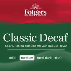 Folgers Classic Decaf Instant Coffee, 8-Ounce Jar NEW,