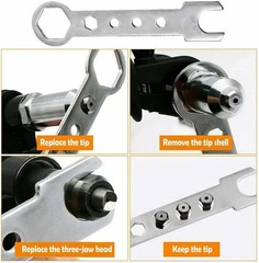Electric Rivet Nut Gun Cordless Drill Pop Adapter Riveting Riveter Insert Tool