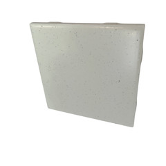 Freckled 4.25 in Ceramic Tile Specs Dots Subway Square Vintage Off White Matte