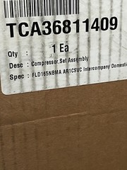 TCA36811409 LG Kenmore Refrigerator Compressor Genuine Part R600A W/Filter Dier