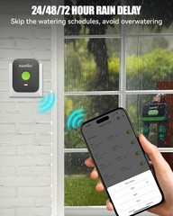 Metal WiFi Irrigation Timer with Seasonal Adjustment – Smart Garden Technology