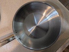 Made In Stainless Steel Saucier Pan with Lid 3 Qt Multi-Clad Cookware
