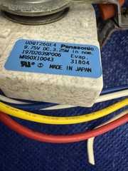 OEM GE Refrigerator EVAPORATOR FAN MOTOR ASSEMBLY WR60X10307 From M# GSS25TGPB