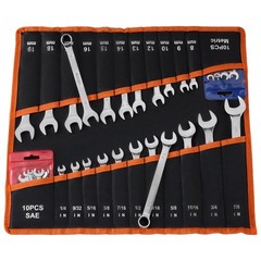 VEVOR Combination Wrench Set Box End Open End Combination Wrenches 42-Piece