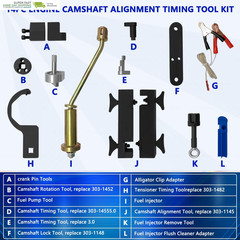 14PC Engine Camshaft Alignment Timing Tool Kit Fit for Land Rover Range Rover Sp