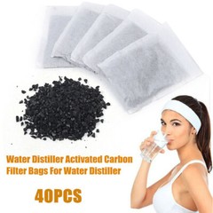 40pcs Activated Carbon Charcoal Filter Bags For Water Distiller Machine Purifier
