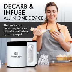 Infusion Buds 2-In-1 Decarboxylator & Oil & Butter Maker Machine -Compact Des…