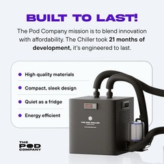 The Pod Chiller Indoor & Outdoor Standard Black Water Chiller