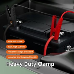 Adapter For Ridgid 18V with 6FT Jumper Cable Car Battery Charger Jump Starter