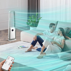 Bladeless Tower Fan with Remote Control Quiet Cooling Fan for Home Office