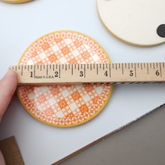 NEW Pier 1 Ceramic Coasters 4.25in Geometric Colorful