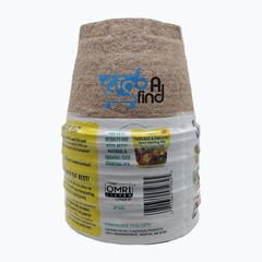 Jiffy 5″ Diameter Organic Seed Starting Biodegradable Peat Pots, 6 Pack