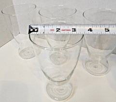 Vtg 1958 Beer Queens Set of 4 16oz Pint Glasses Clear *pre-Owned*
