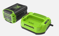 Greenworks PRO 60V 4.0 Ah 4 Amp Battery LB604 With CAC801 Battery Charger 3A