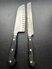 x2 Wusthof Classic 4149 8″ Bread / 4183 17cm Chef Knife Germany