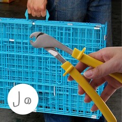 J-Clip Pliers Kit – Yellow J-Clips & Pliers for Rabbit Cage Wire Binding