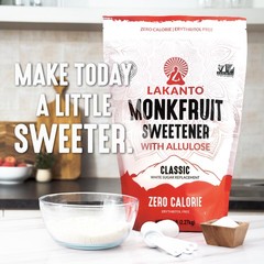 Lakanto Monk Fruit Sweetener – 5 lb Classic White, Keto, Vegan, Gluten Free