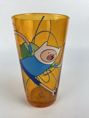 Adventure Time Finn Drinking Glass Orange Cartoon Network Hand Wash Only