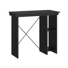 Ardent No Tools Small Space Writing Desk, Black delivery fast