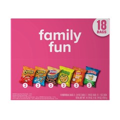 Frito-Lay Family Fun Mix Variety Pack Snack Chips, 18 Count Multipack New