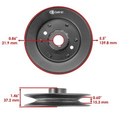Deck Spindle w/ Pulley for Bad Boy MZ & MZ Magnum 2015-2024 54″