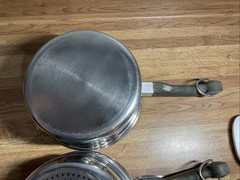 Saladmaster 2qt 3 Pc Double Boiler Tri-Clad 18-8 Stainless Steel Saucepan W/ Lid