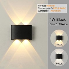 LED Wall Sconces Modern Up Down Wall Light Indoor Outdoor Hallway Bedroom Lamp