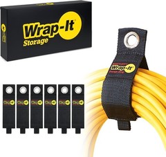 Extended Use Heavy-Duty Storage Straps – 13-Inch for Cables & Hoses – 6 Pack