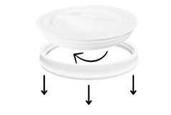 2 Gallon Food Grade BPA Free Plastic Buckets with Screw On Lids (Pack of 8)