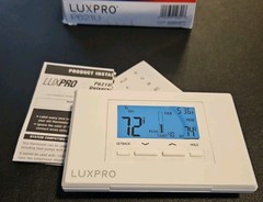 LuxPro P621U Thermostat for Heat & AC and Heat Pumps 2 Stages Heat 1 Stage Cool