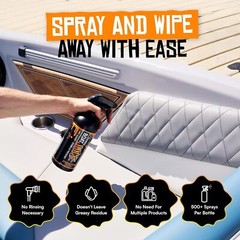 2In1 Interior Boat Cleaner & Protectant Spray | Vinyl Boat Seat Cleaner + Cerami