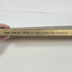 Vintage Penn Slimline Tapers Candles Red Green Set Of 12 MCM 15″ Christmas Decor