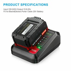 PACK 20 Volt 8.0Ah Lithium-ion Battery for Porter Cable 20V MAX PCC685L PCC680L