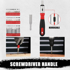 205 Pieces Home Repair Tool Kit, General Household Tool Set with Plastic Toolbox