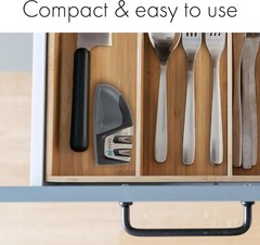2 Stages Knife Sharpener PROFESSIONAL CHEF GRADE SYSTEM Tool Ceramic Tungsten