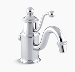 Unused Kohler K-139-CP Antique™ Bathroom Lavatory Faucet Single Lever Pol Chrome