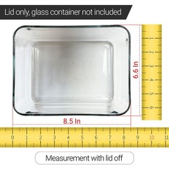 Replacement Lids for Pyrex 7212-PC 11-Cup Rectangle Navy 8″ x 9.75″ 2-Pack
