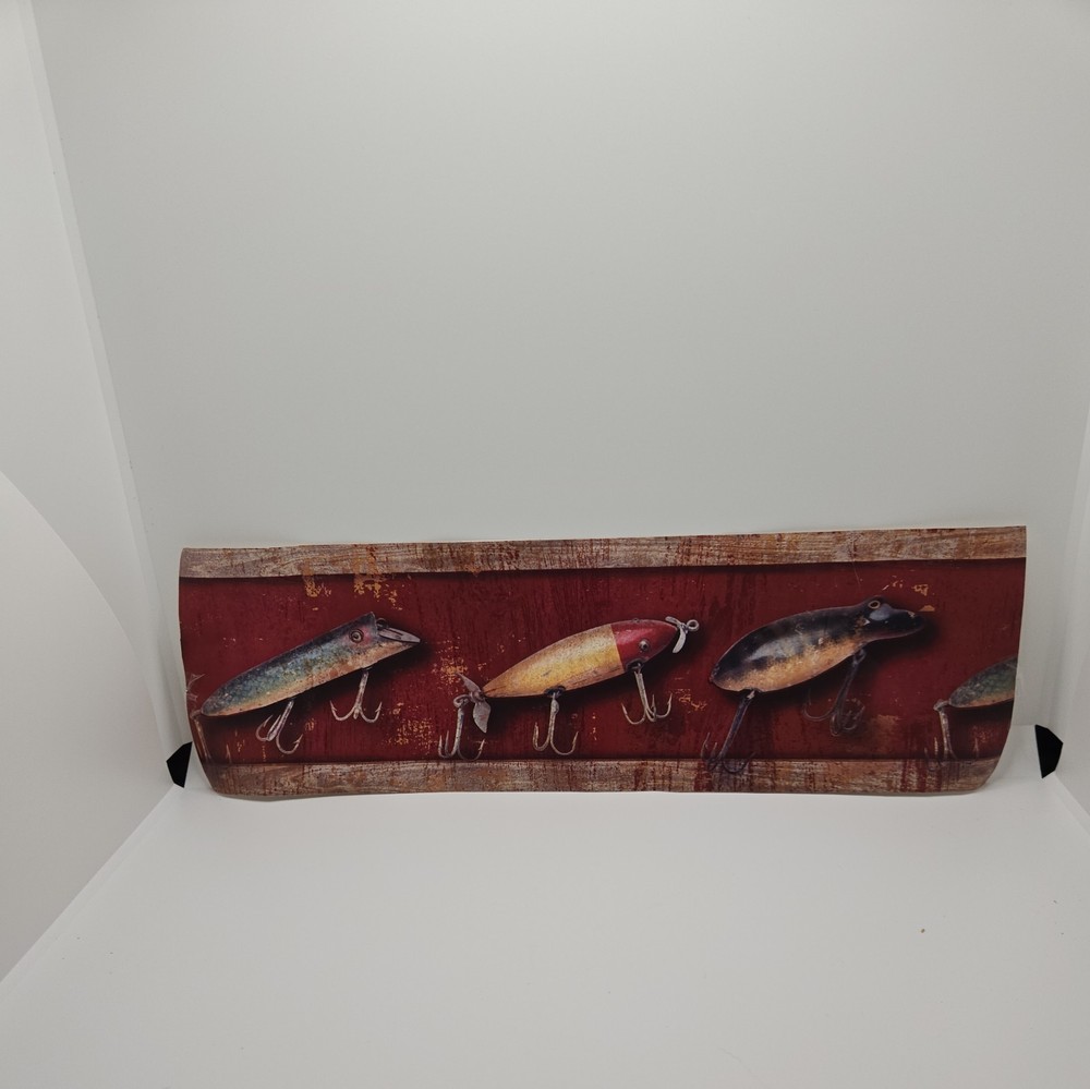 Antique Fishing Lures, Wallpaper Border LOD21301B (11.4cm x 4.57m Approx)