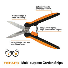 Fiskars Pruning Shears for Gardening, Multipurpose 8″ Garden Shears with Sheath