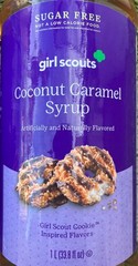 (2x) GIRL SCOUTS Sugar Free COCONUT CARAMEL SYRUP Coffee Drinks Desserts 33.8oz