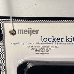 Meijer Locker Kit Set 7-Piece Blue Magnetic Shelf Mirror Dry Erase New