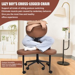 Meditation Chair, ADHD Chair, Cross Legged Office Chair With Wheels New-