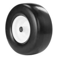 2pcs 13×6.50-6 Flat Free Lawn Mower Tires and Wheel 13×6.5-6 13×6.5×6