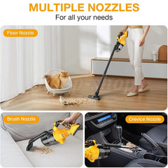 500W Cordless Handheld Vacuum Cleaner Portable Car Auto Home Wireless W/ Battery