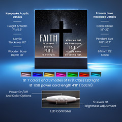 Religious Plaque & Cross Gift Set, Christian Gifts, confirmation gift