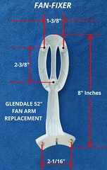 Hampton Bay 52″Glendale Brushed Nickel Silver Ceiling Fan Blade Arm Replacement