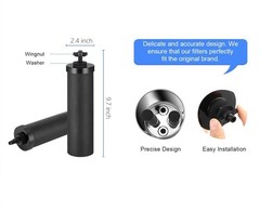 4 Packs Replacement Gravity System Filters BB9-2 Black For Berkey Water Filter
