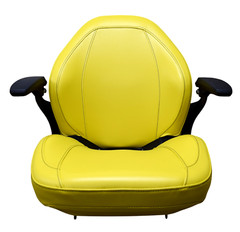 John Deere Lawn Mower Seat w/ Armrests Yellow 335 345 415 425 445 455 F710 F725